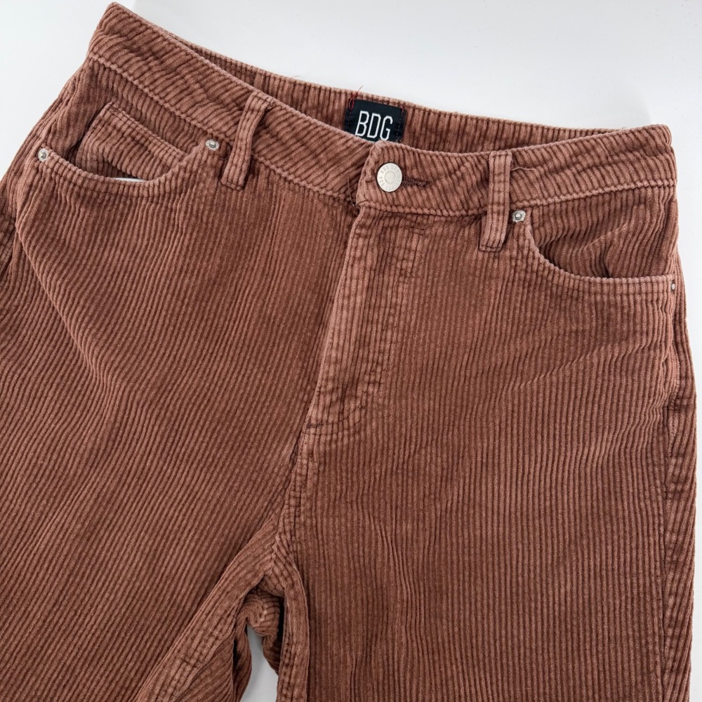 BDG Corduroy Mom Jeans Womens 27 Brown High Rise‎ Tapered Leg Urban Outfitters
